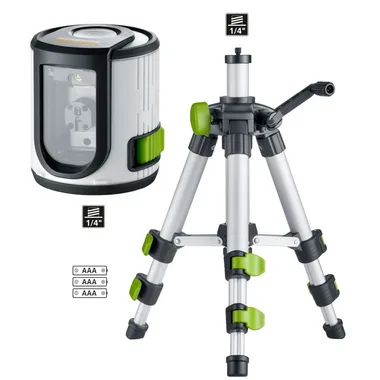 Nivel digital Láser verde EasyCross-Laser Green automático de líneas  cruzadas con trípode compacto