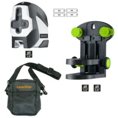 nivel digital láser verde automático SuperCross-Laser 2GP de línea cruzada con función de plomada y modo de receptor de mano integrado